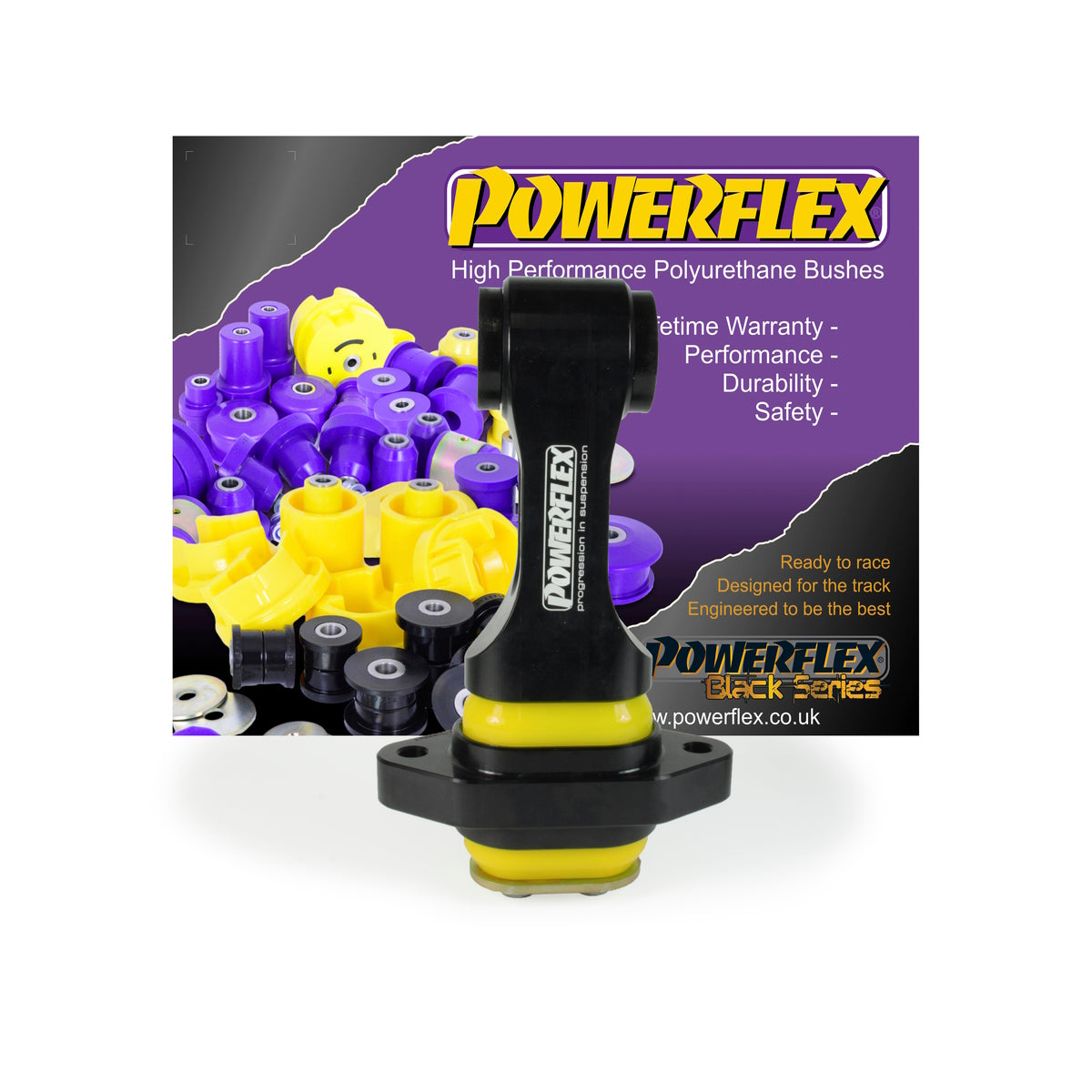 Bucsa poliuretan Powerflex suport tampon anti-torsiune inferior (road) (Mov) - Hyundai i30