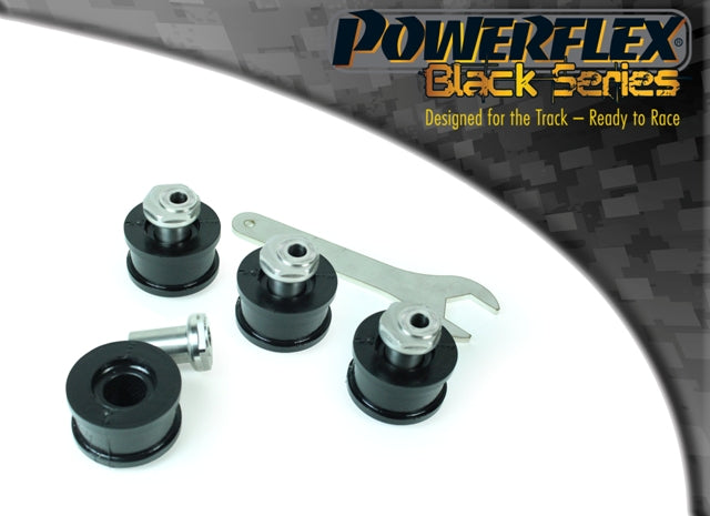 Bucse poliuretan Powerflex brat fata superior (camber reglabil) - Audi A4 B5 / B7 / B8 / B6, S4 B5 / B7 / B8 / B6, RS4 B5 / B7 / B8 / B6, A6 C5 / C6 / C7, Porsche Macan 95B, Volkswagen Passat B5 - Negru (4 buc)