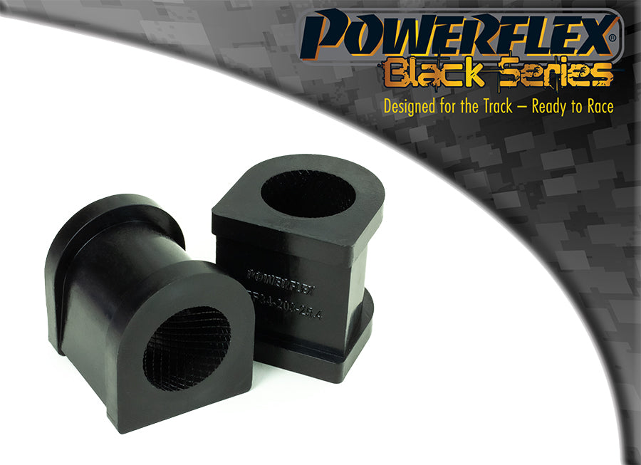 Bucse poliuretan Powerflex bara stabilizatoare fata 25.4mm - Lotus Elise 111 / S1 / S2, Exige S2, Tesla Roadster, Opel Speedster - Negru (2 buc)