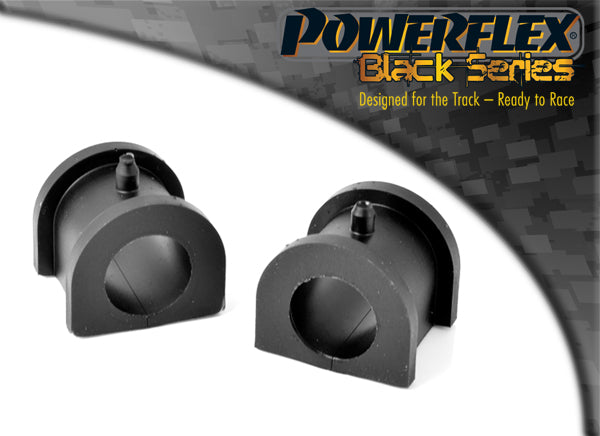 Bucse poliuretan Powerflex suport bara stabilizatoare fata 23mm - Mitsubishi Lancer Evo 6 - Negru (2 buc)