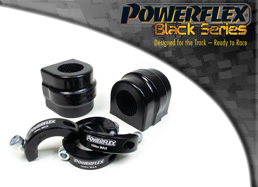 Bucsa poliuretan Powerflex bara stabilizatoare fata 29mm (Negru) - BMW Seria 2/Seria 3/Seria 4