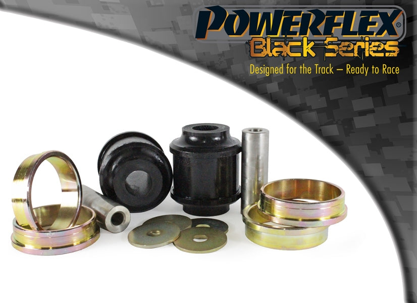 Bucsa poliuretan Powerflex brat de reactie fata (la sasiu) (Negru) - BMW Seria 2/Seria 3/Seria 4