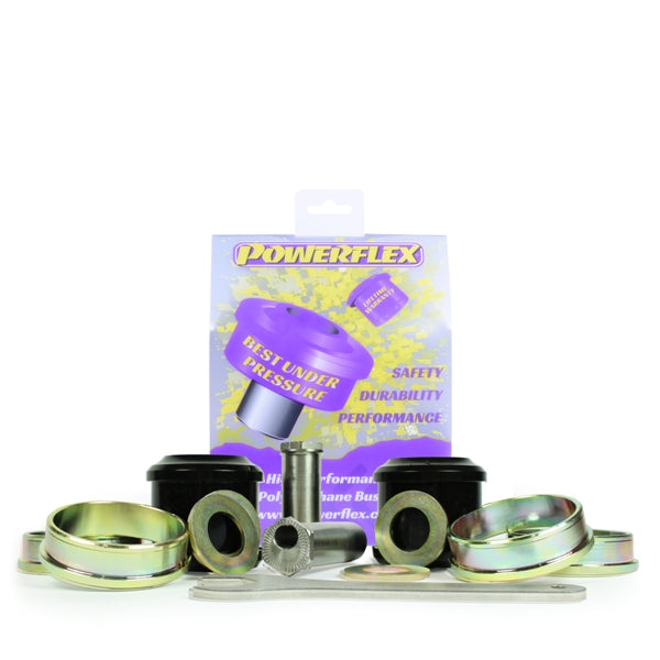 Bucsa poliuretan Powerflex brat de reactie fata (offset caster reglabil, la sasiu) (Mov) - BMW Seria 1 (E88, E81, E87, E82), Seria 3 (E93, E91, E92, E90), X1 (E84), Z4 (E89)