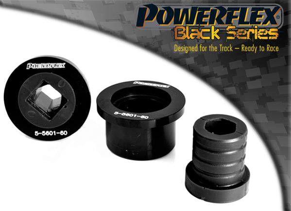 Bucsa poliuretan Powerflex spate brat fata (exterior aluminiu) (Negru) - BMW Seria 3