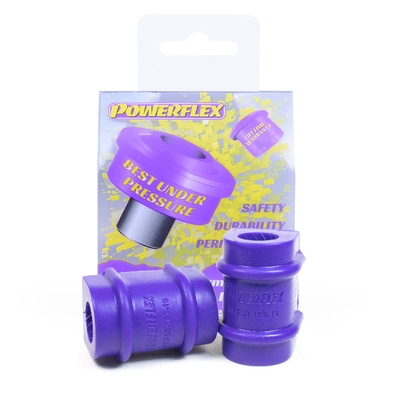 Bucse poliuretan Powerflex bara stabilizatoare 19mm - Citroen AX Phase 1/2, Saxo Phase 1/2, Peugeot 106 Phase 1/2 - Mov (2 buc)