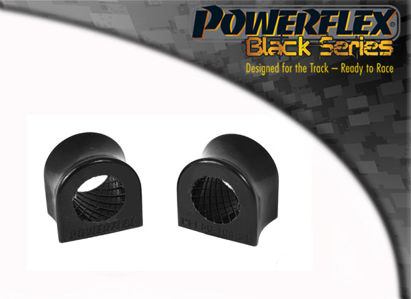 Bucse poliuretan Powerflex bara stabilizatoare 21mm, capat exterior - Citroen AX Phase 1/2, Saxo Phase 1/2, Peugeot 106 Phase 1/2 - Negru (2 buc)