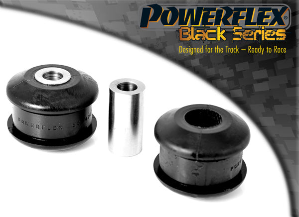 Bucse poliuretan Powerflex brat fata, prindere fata - Peugeot 206 Phase 1/2 - Negru (2 buc)