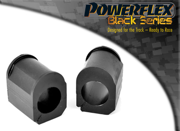 Bucse poliuretan Powerflex bara stabilizatoare fata 24mm, capat interior - Renault Clio 2 / 2 RS - Negru (2 buc)