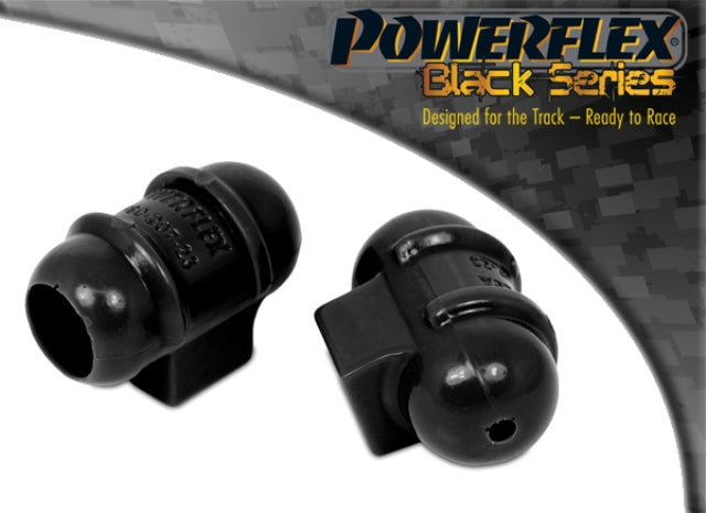 Bucse poliuretan Powerflex bara stabilizatoare fata 23mm, capat exterior - Renault Clio 1 / 1 16V / Williams / 2 / s.a. - Negru (2 buc)