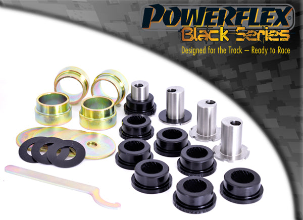 Bucse poliuretan Powerflex brat fata inferior (camber reglabil) - Renault Clio 1 / 1 16V / Williams / 2 / s.a. - Negru (4 buc)