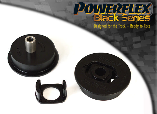 Bucsa poliuretan Powerflex suport tampon motor spate inferior - Renault Megane 2 - Negru