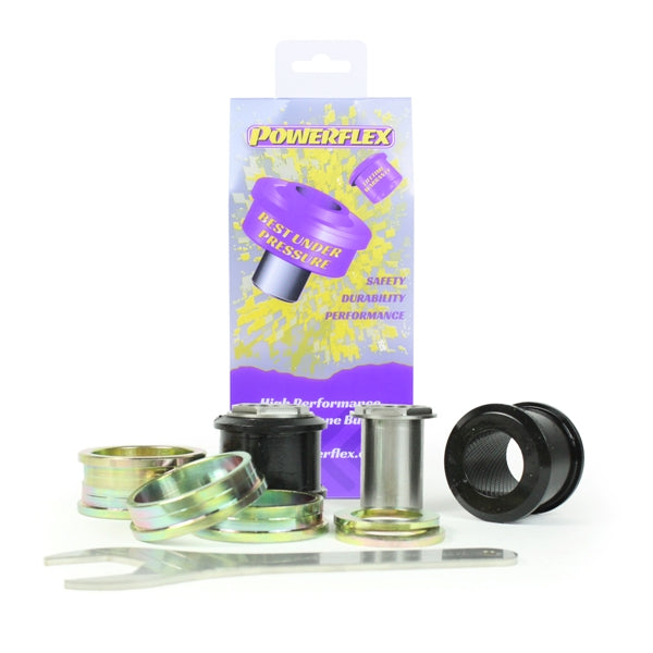 Bucse poliuretan Powerflex brat fata, prindere fata (reglabila pe camber) - Renault Megane 3 - Mov (2 buc)