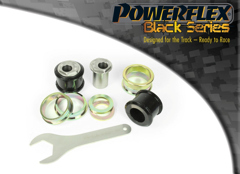 Bucse poliuretan Powerflex brat fata, prindere fata (reglabila pe camber) - Renault Megane 3 - Negru (2 buc)