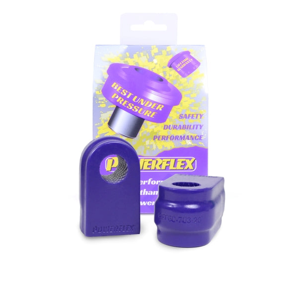 Bucse poliuretan Powerflex bara stabilizatoare fata 20mm - Renault Megane 3 - Mov (2 buc)