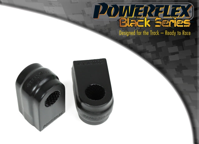Bucse poliuretan Powerflex bara stabilizatoare fata 22mm - Renault Megane 3 - Negru (2 buc)