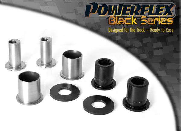 Bucse poliuretan Powerflex brat fata, prindere fata (reglabila pe camber) - Renault Clio 3 RS - Negru (2 buc)