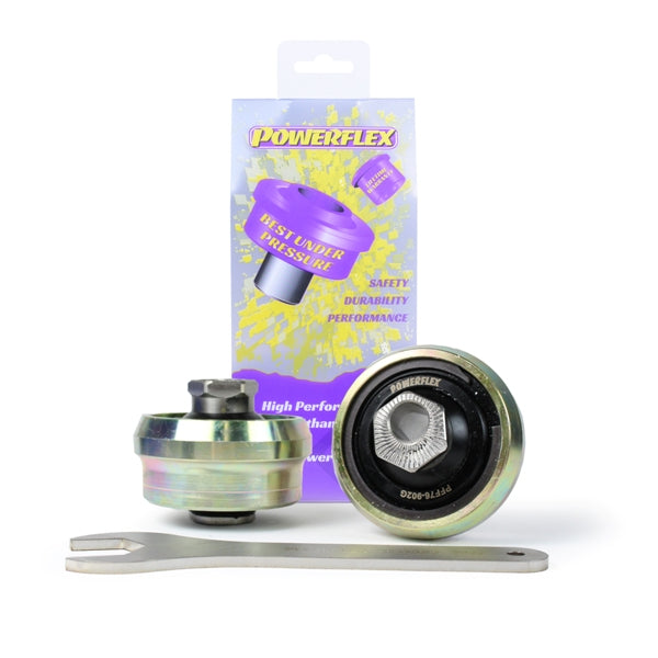 Bucse poliuretan Powerflex brat fata, prindere spate (reglabila pe caster, anti-ridicare) - Toyota GR Yaris GXPA16 - Mov (2 buc)