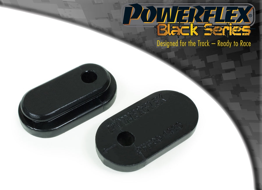 Bucse poliuretan Powerflex suport radiator inferior - Opel Astra H - Negru (2 buc)