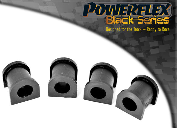 Bucse poliuretan Powerflex suport bara stabilizatoare fata - Opel Corsa B - Negru (4 buc)