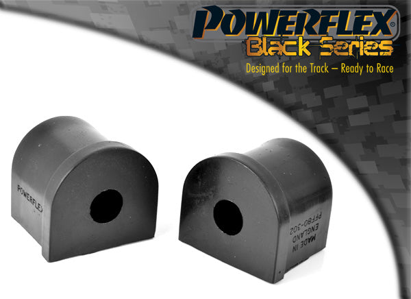 Bucse poliuretan Powerflex brat fata, capat interior, prindere spate - Opel Kadett E - Negru (2 buc)