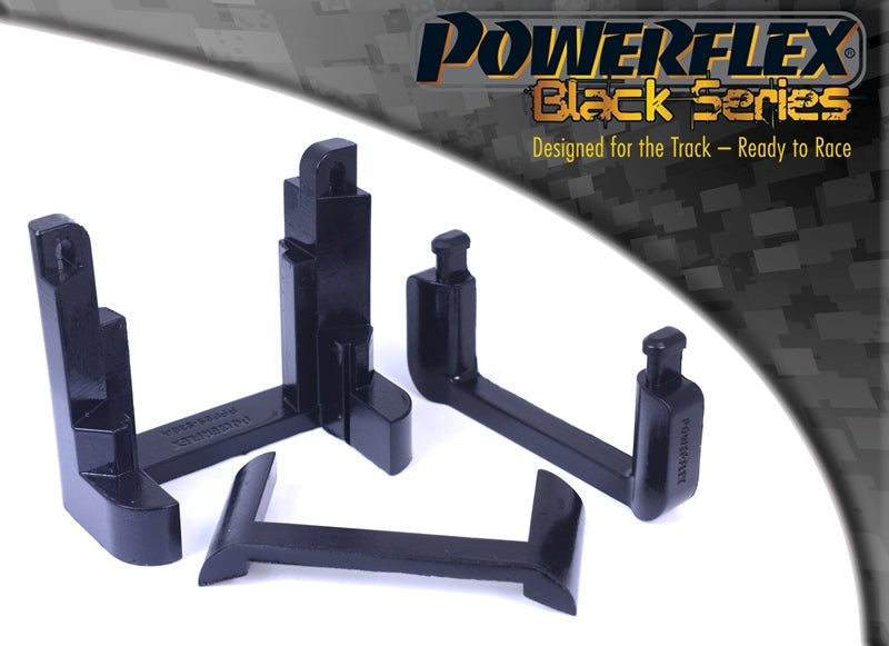 Insertie poliuretan Powerflex suport tampon transmisie (Negru) - Audi A3/S3/RS3/TT, Seat Altea/Leon/Toledo, Skoda Octavia, Volkswagen Golf/Jetta/Scirocco