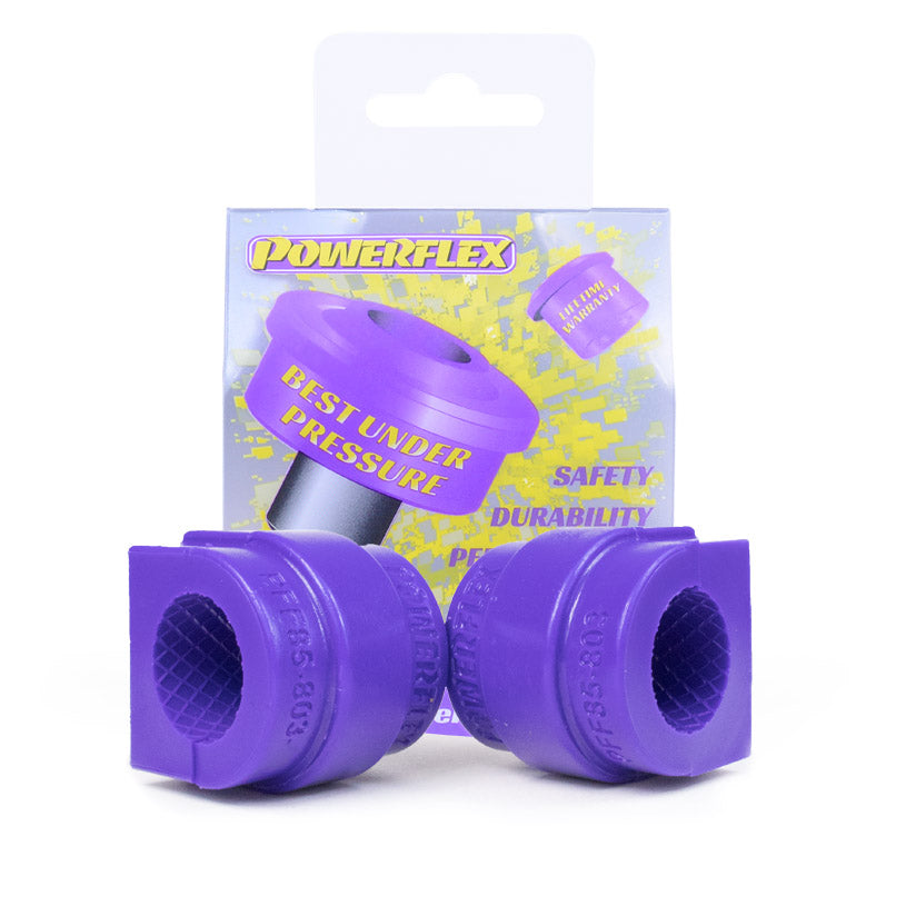 Bucsa poliuretan Powerflex bara stabilizatoare fata 25mm (Mov) - Audi A3/S3/RS3, Seat Leon, Volkswagen Golf/Tiguan