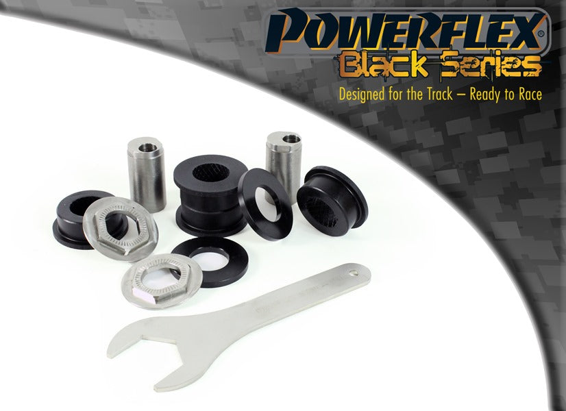 Bucsa poliuretan Powerflex exterioara brat spate superior (camber reglabil) (Negru) - Honda Civic/Integra