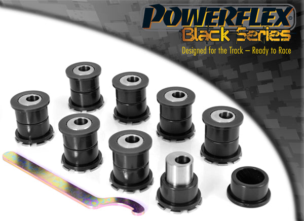 Bucsa poliuretan Powerflex brat spate superior inferior (reglabila) (Negru) - Nissan Silvia/200SX/Skyline
