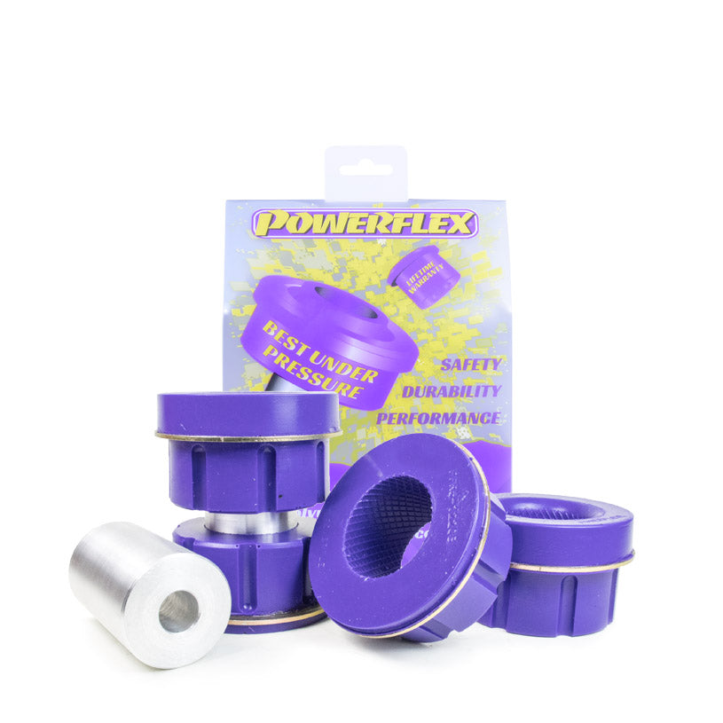 Bucse poliuretan Powerflex subcadru spate, prindere fata (anti-lasare, pentru strada) - BMW Seria 3 E90 / E92 / E93 / E91 / s.a. - Mov (2 buc)