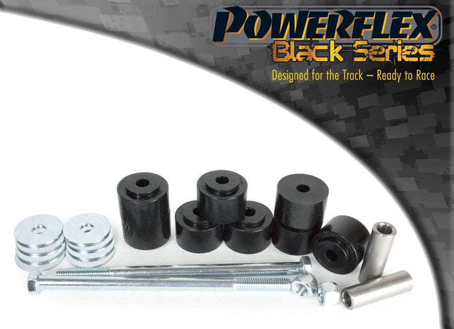 Bucsa poliuretan Powerflex bieleta bara stabilizatoare spate (Negru) - BMW Seria 3