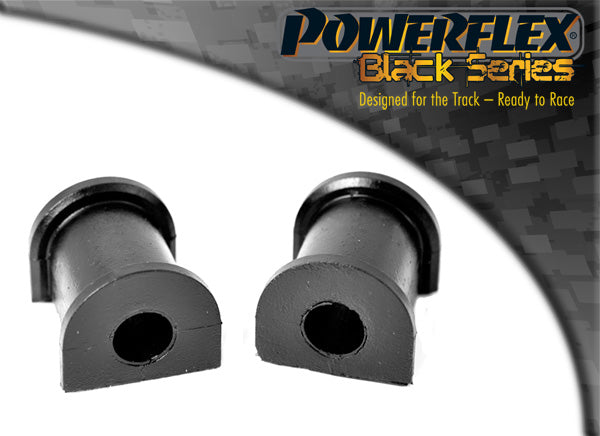 Bucse poliuretan Powerflex suport bara stabilizatoare spate 18mm - BMW Seria 3 E30 - Negru (2 buc)