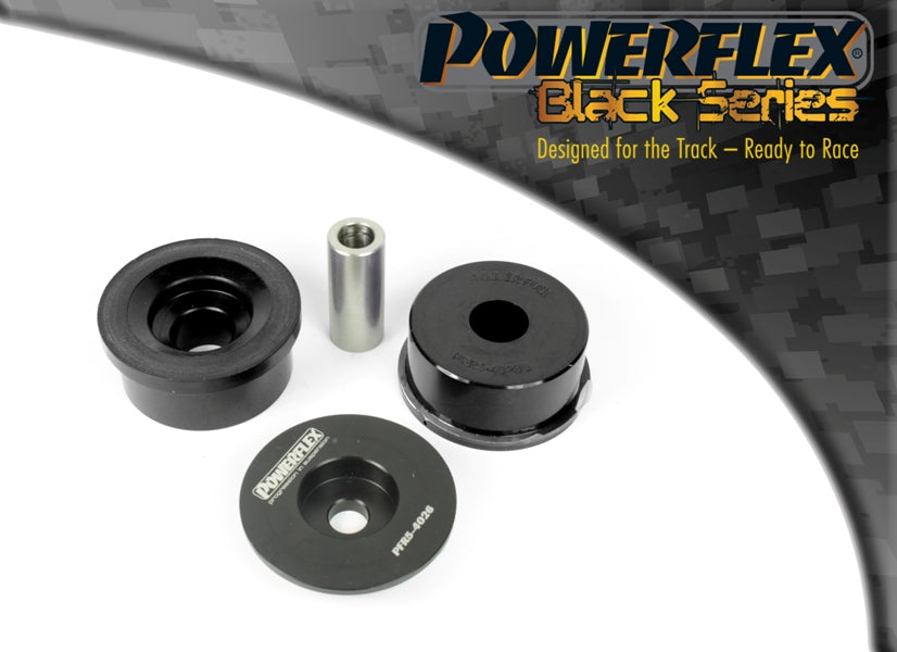Bucsa poliuretan Powerflex spate suport diferential spate (Negru) - BMW Seria 2/Seria 3/Seria 4