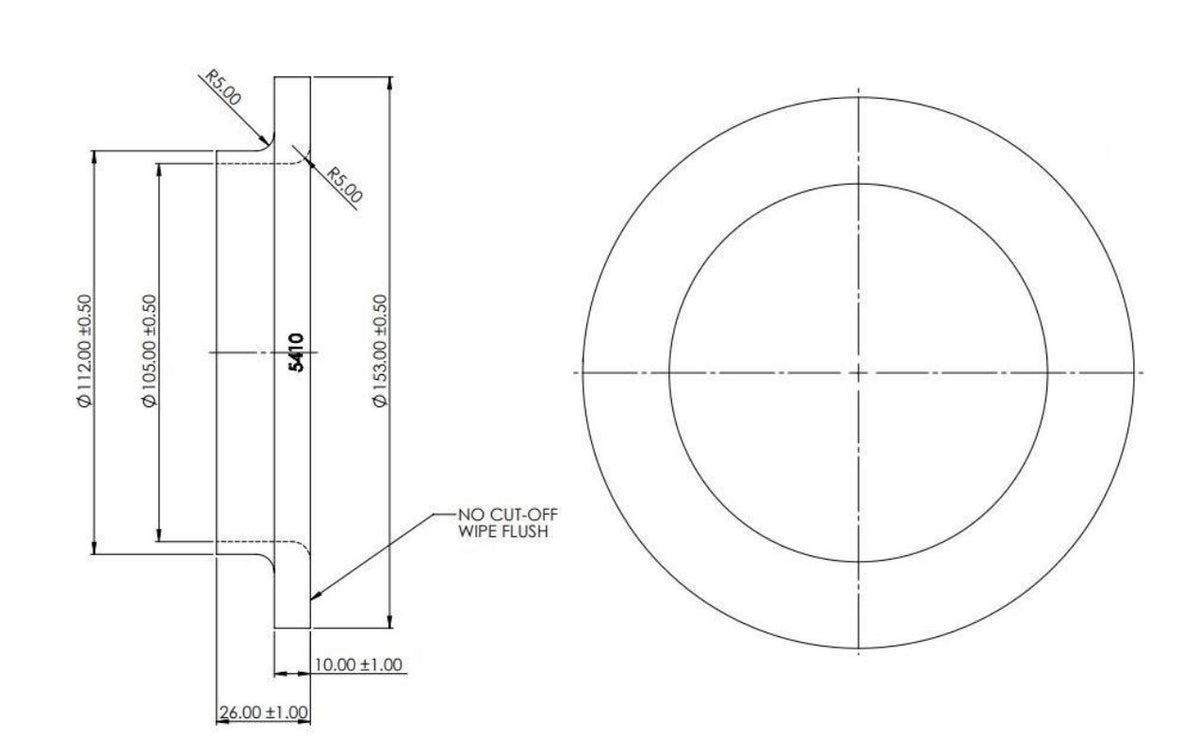 Set bucse arc elicoidal superior si inferior SuperPro pentru Mitsubishi Pajero - SPF5410K
