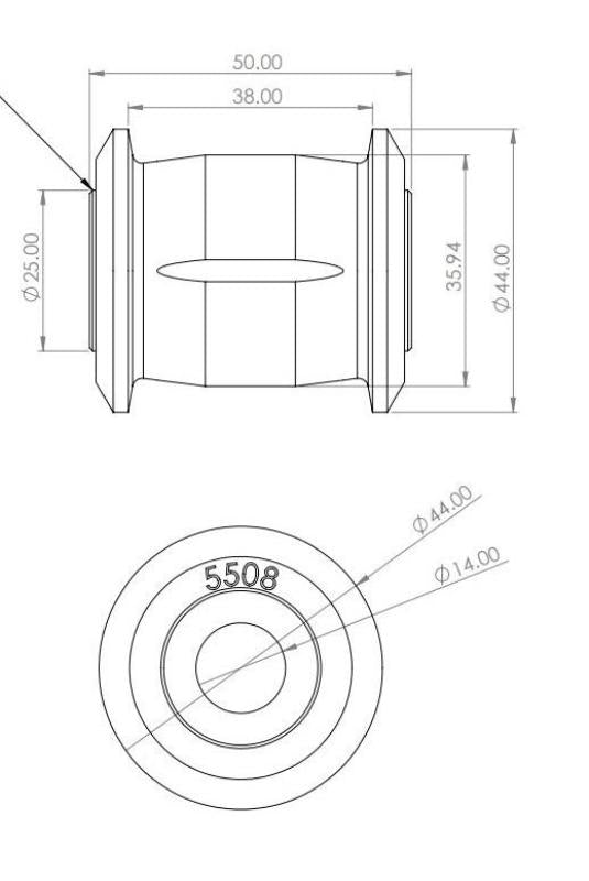 Set bucse bara panhard SuperPro pentru Toyota Land Cruiser - SPF5508K