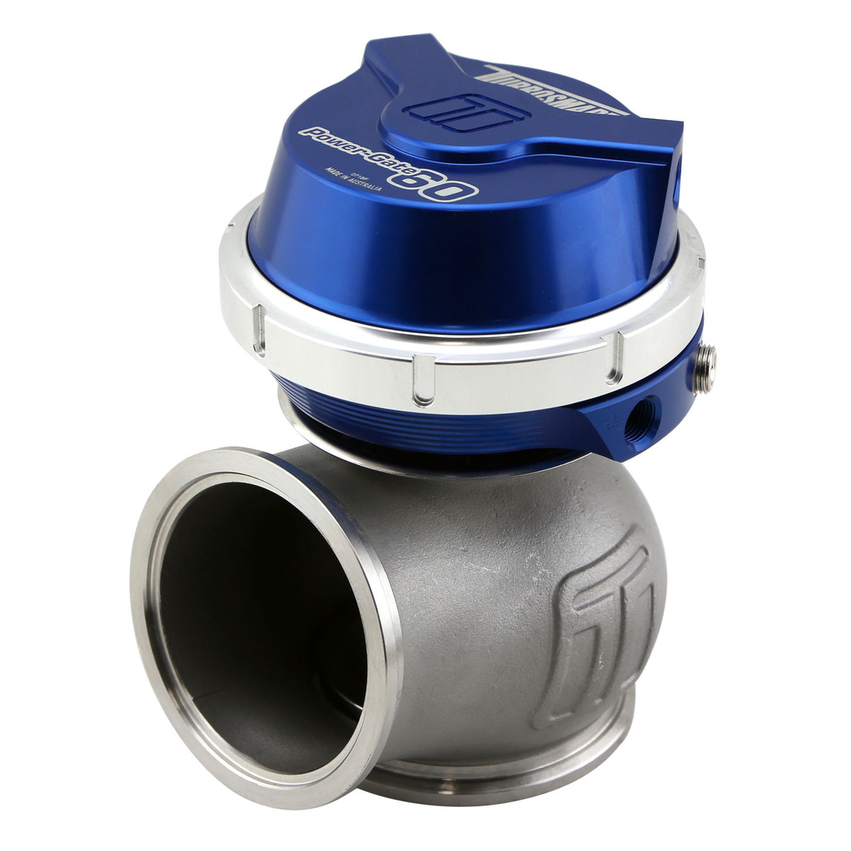 Wastegate extern Turbosmart Power-Gate 60 GenV 14 psi, albastru - TS-0555-1011