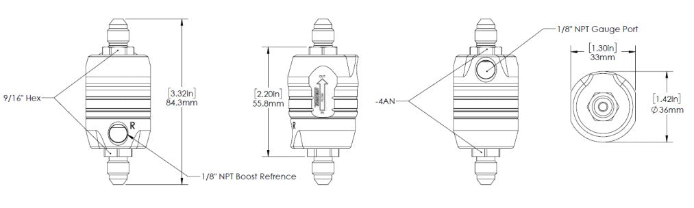 Regulator presiune ulei turbo Turbosmart ProOPR - TS-0801-1012