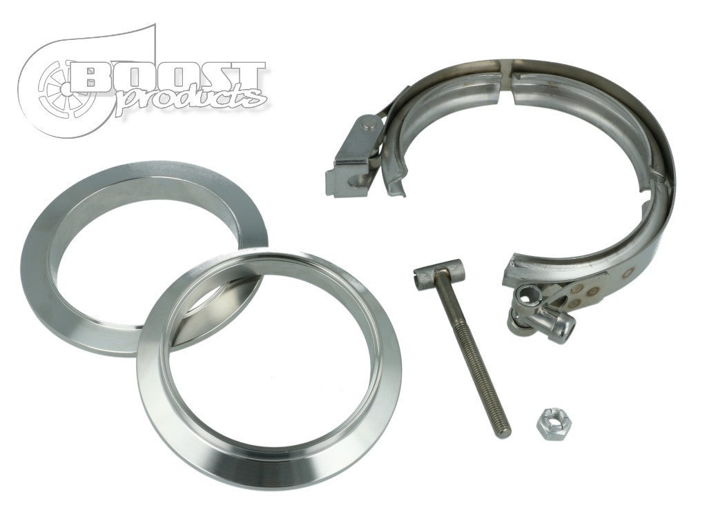 Kit Colier V-Band cu Flanse 76mm inox