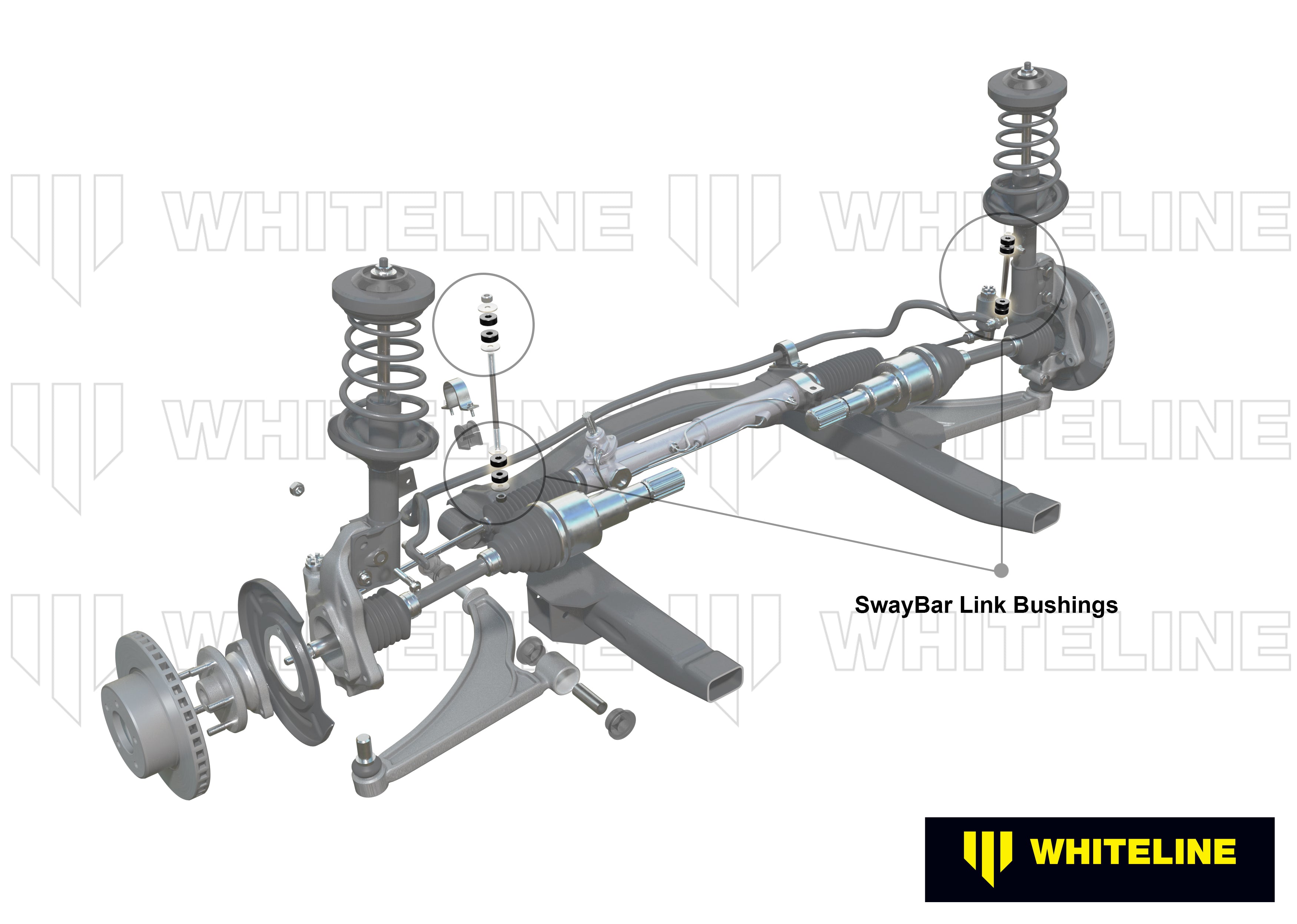 Bieleta antiruliu bucsa kit reparatie Whiteline pentru Subaru Forester - W0009