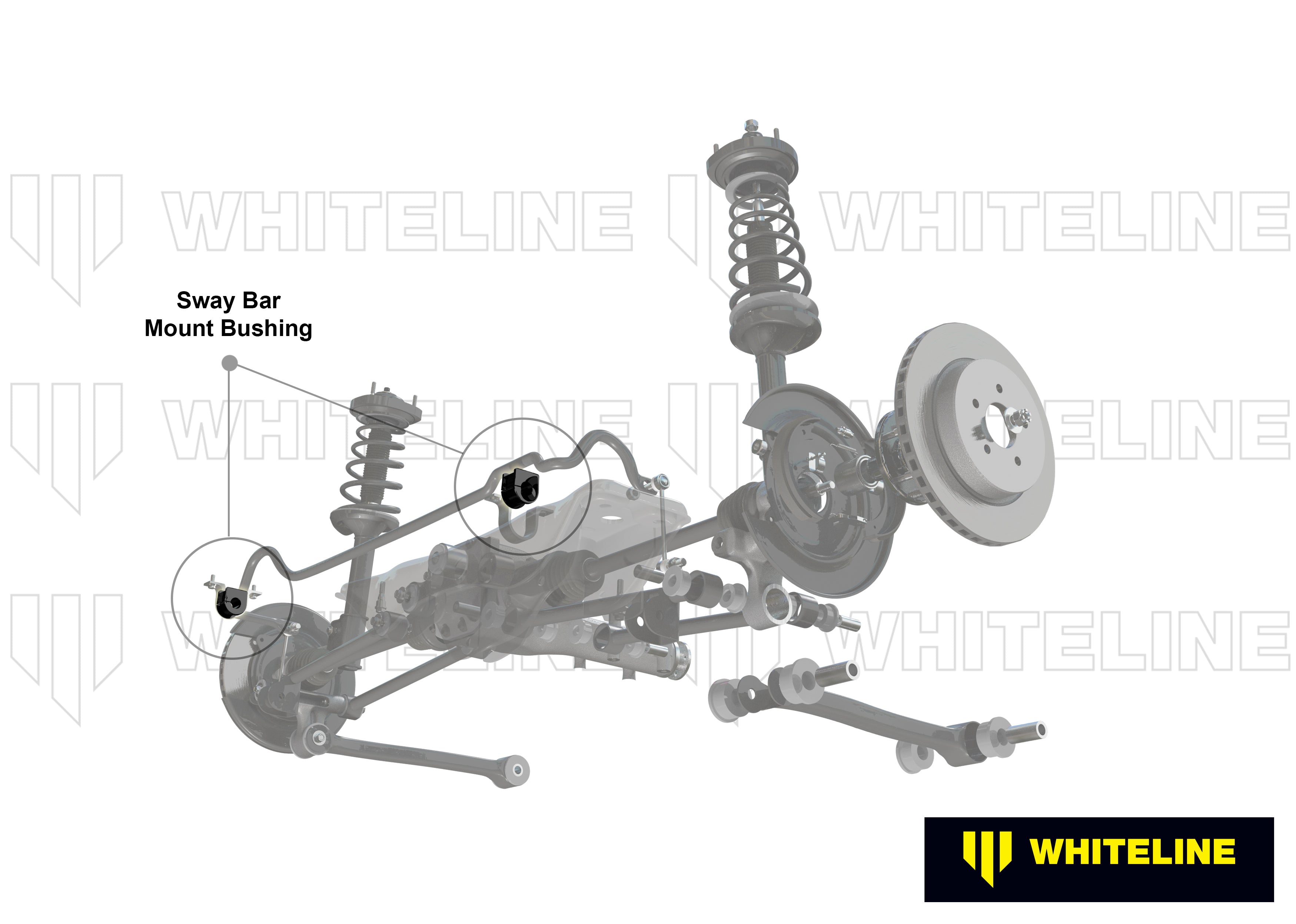 Set bucse suport bara stabilizatoare 15mm Whiteline pentru Subaru Impreza - W0406-15