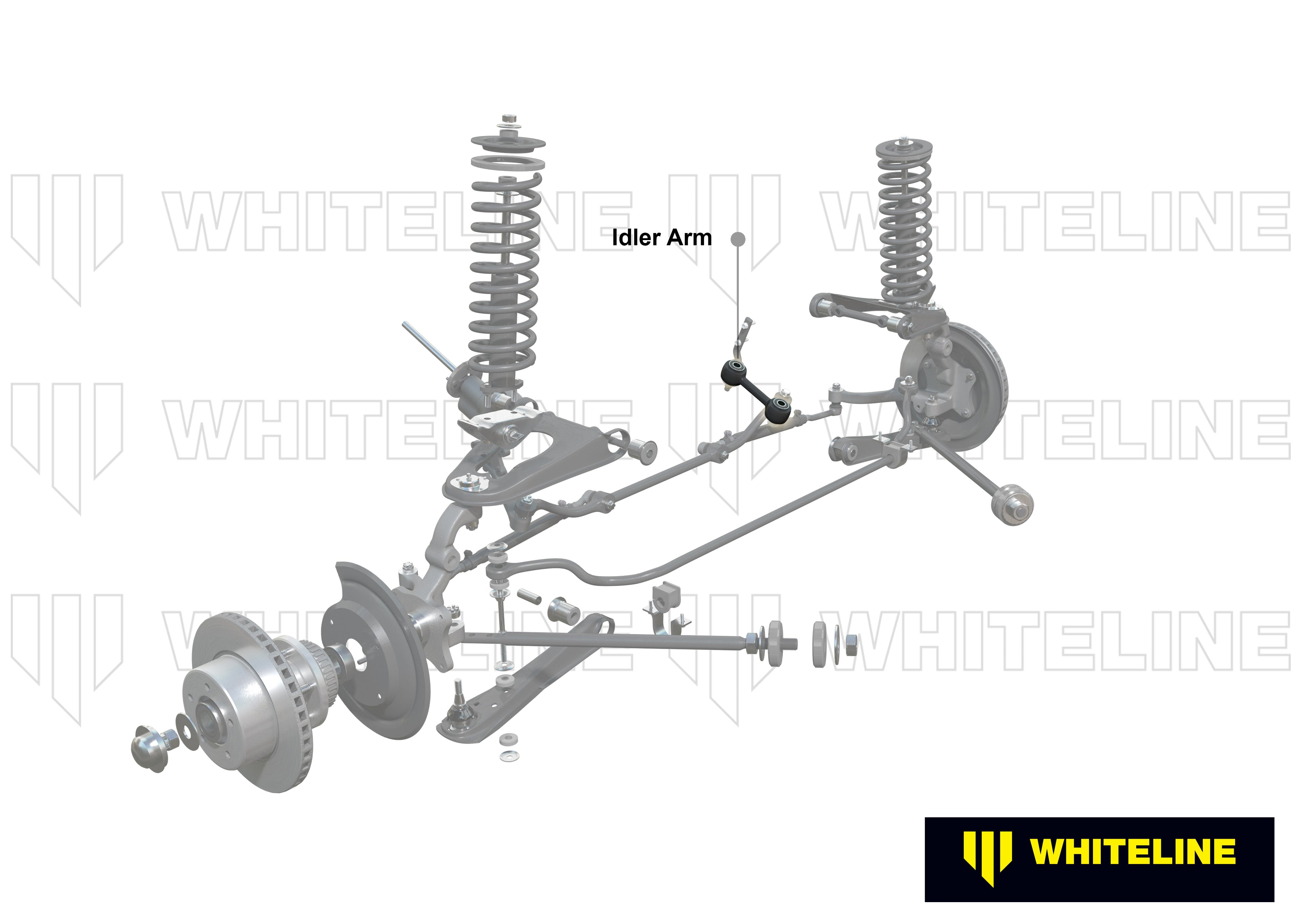 Steering idler brat complet Whiteline pentru Nissan Xfn - W11414