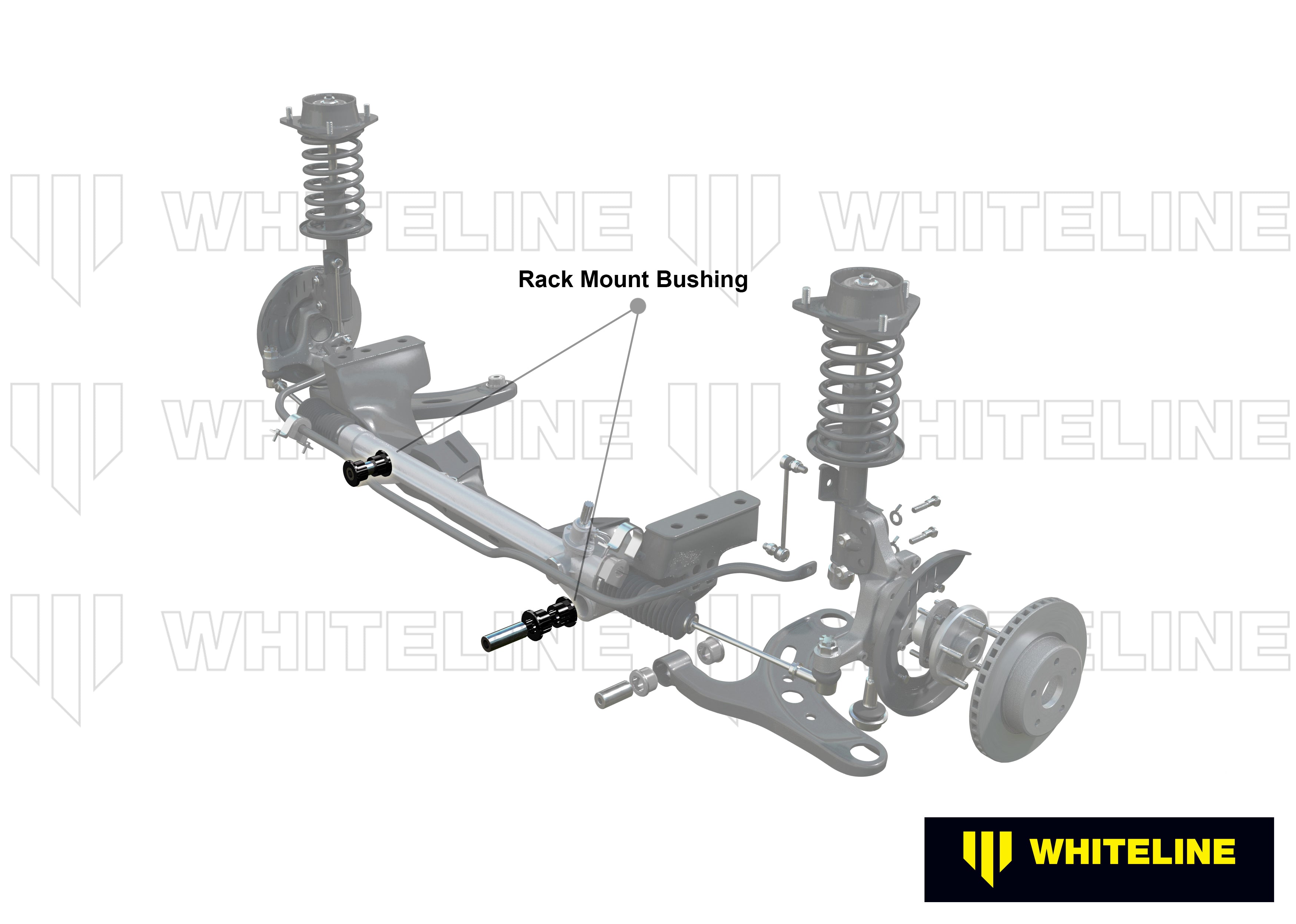 Set bucsi suport caseta directie Whiteline pentru Honda Civic - W13403