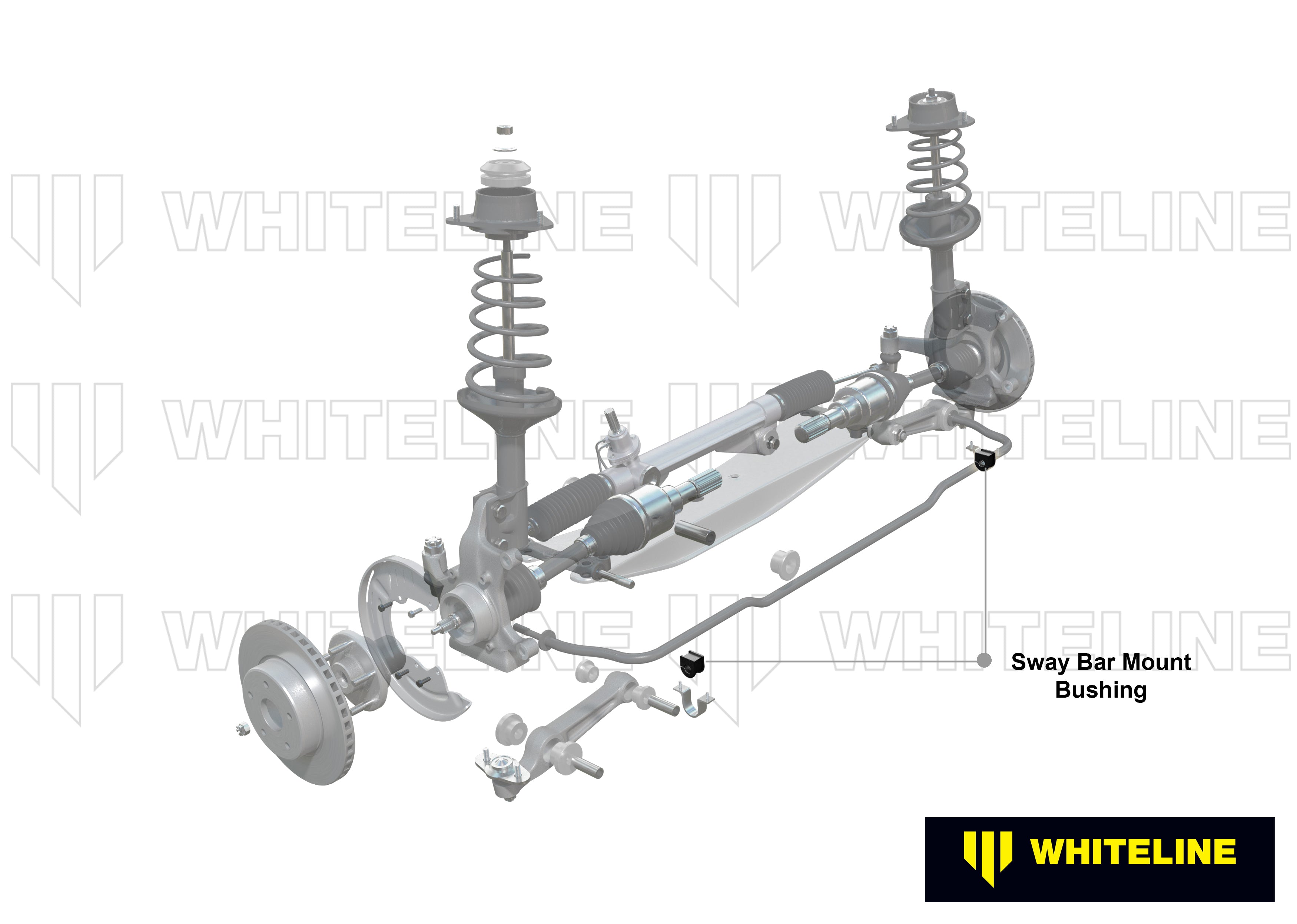 Set bucsi suport bara stabilizatoare 24mm Whiteline pentru Toyota Camry - W22106