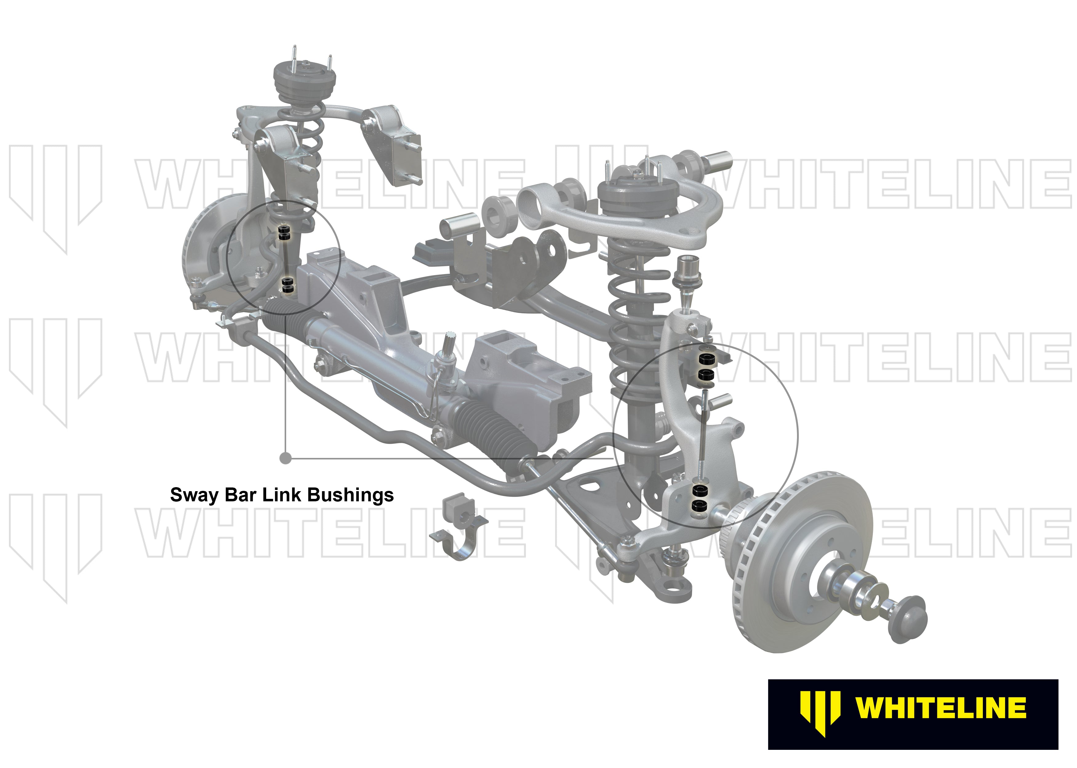 Bieleta antiruliu set bucsi Whiteline pentru Mazda Mx-5 - W22515