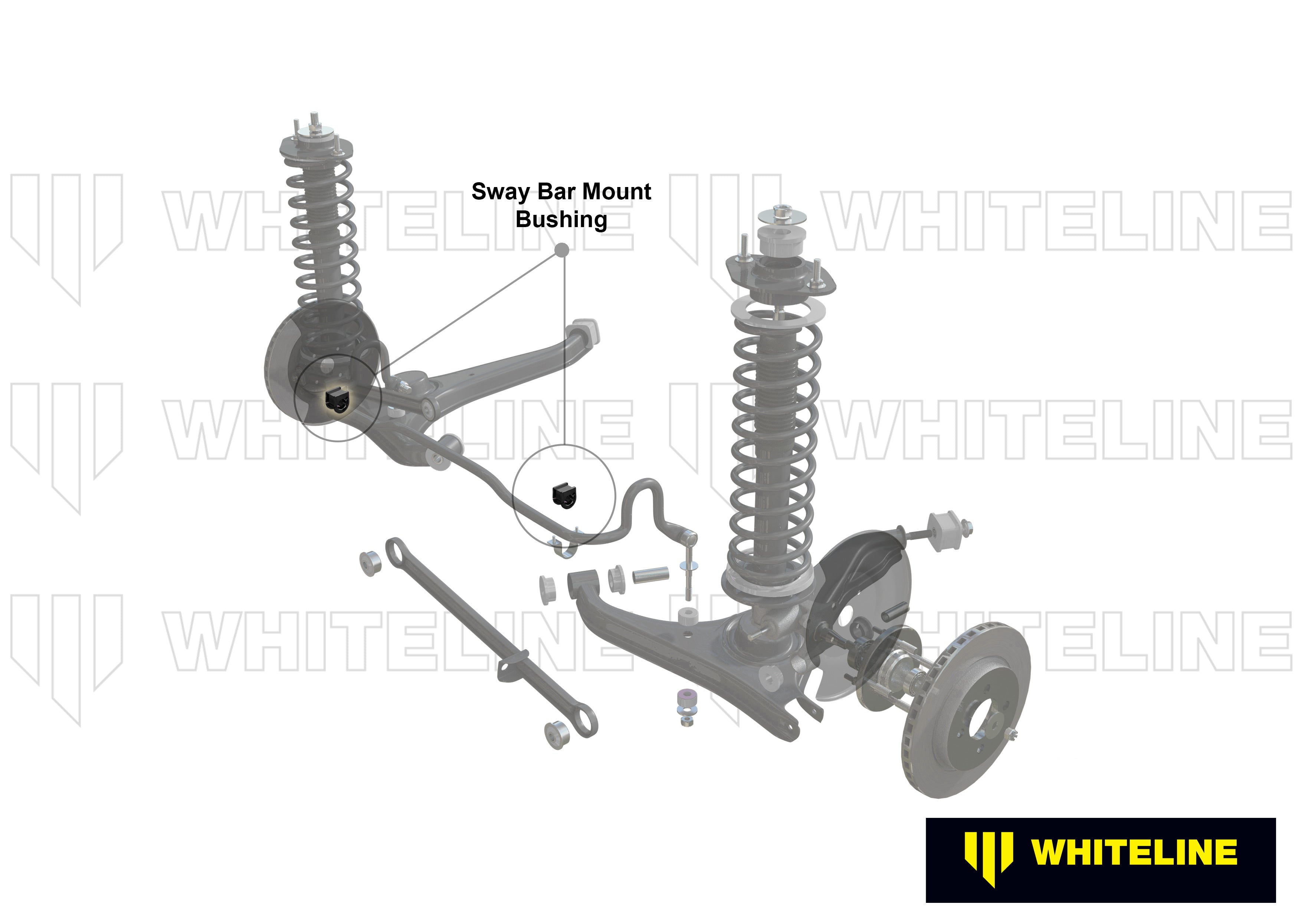 Set bucsi suport bara stabilizatoare 20mm Whiteline pentru Bmw 3 - W22801
