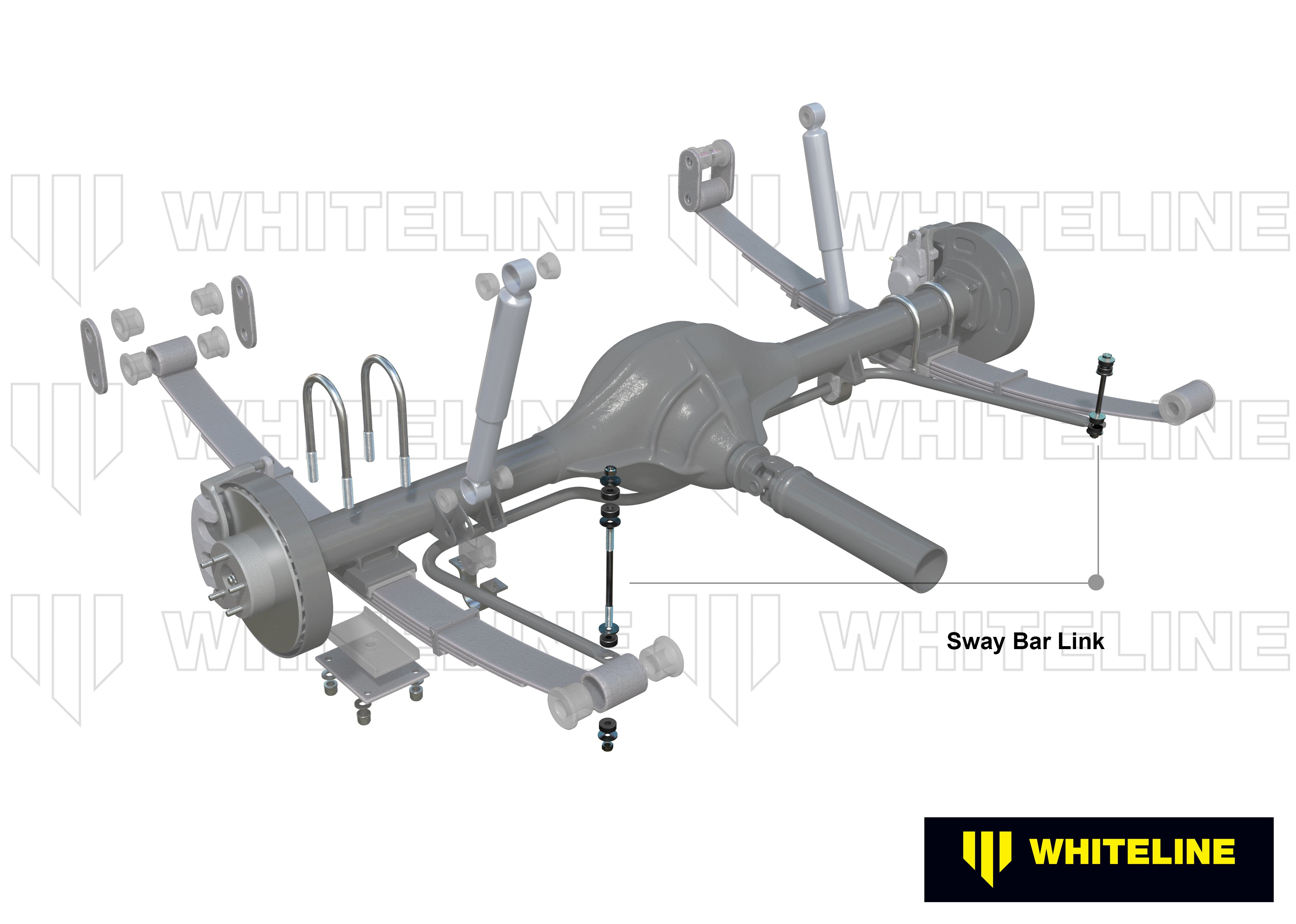 Set bielete antiruliu Whiteline pentru Toyota Land Cruiser / Universal Products Sway Bar Products - W23383