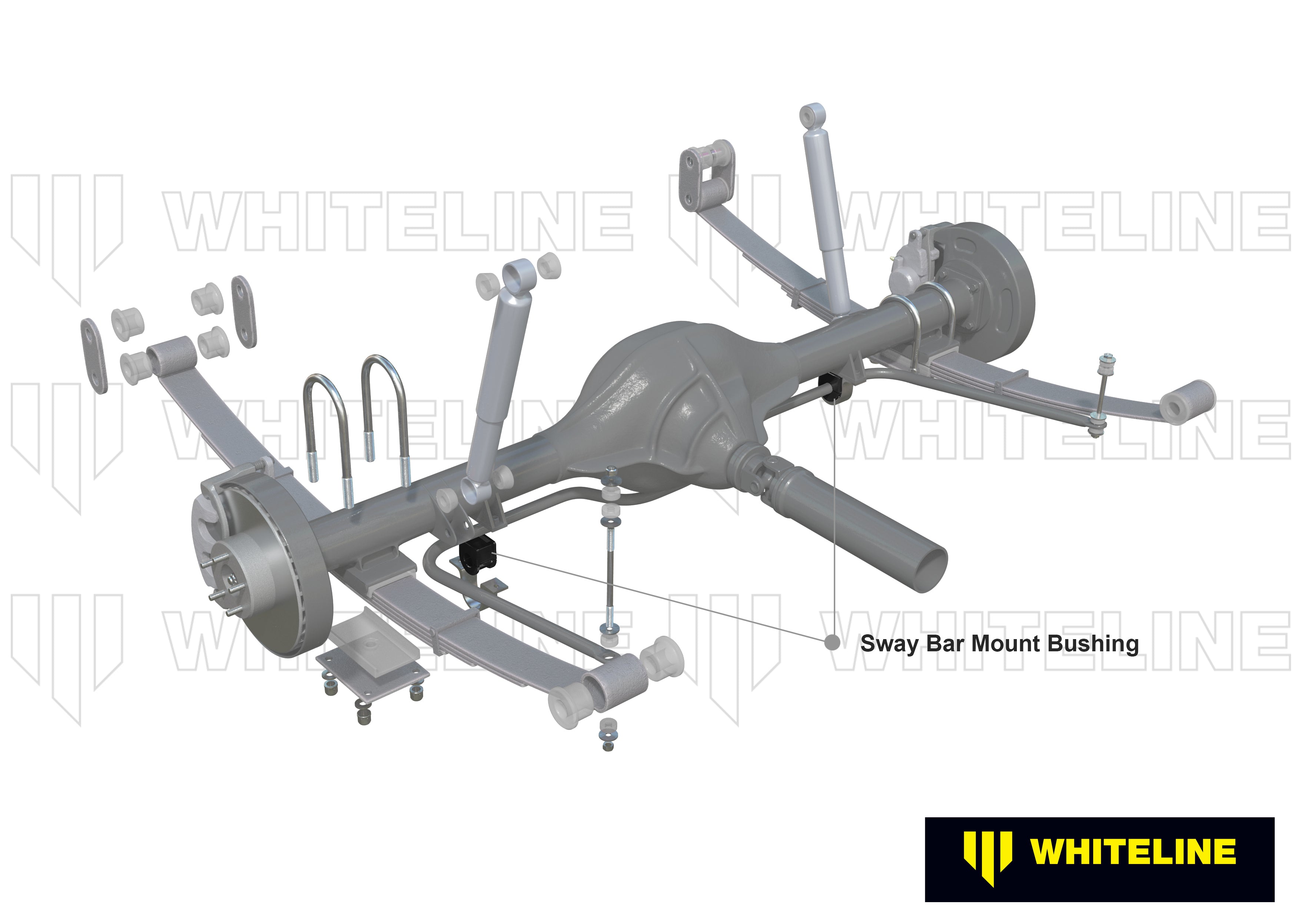 Set bucsi suport bara stabilizatoare 22mm Whiteline pentru Jeep Grand Cherokee - W23455