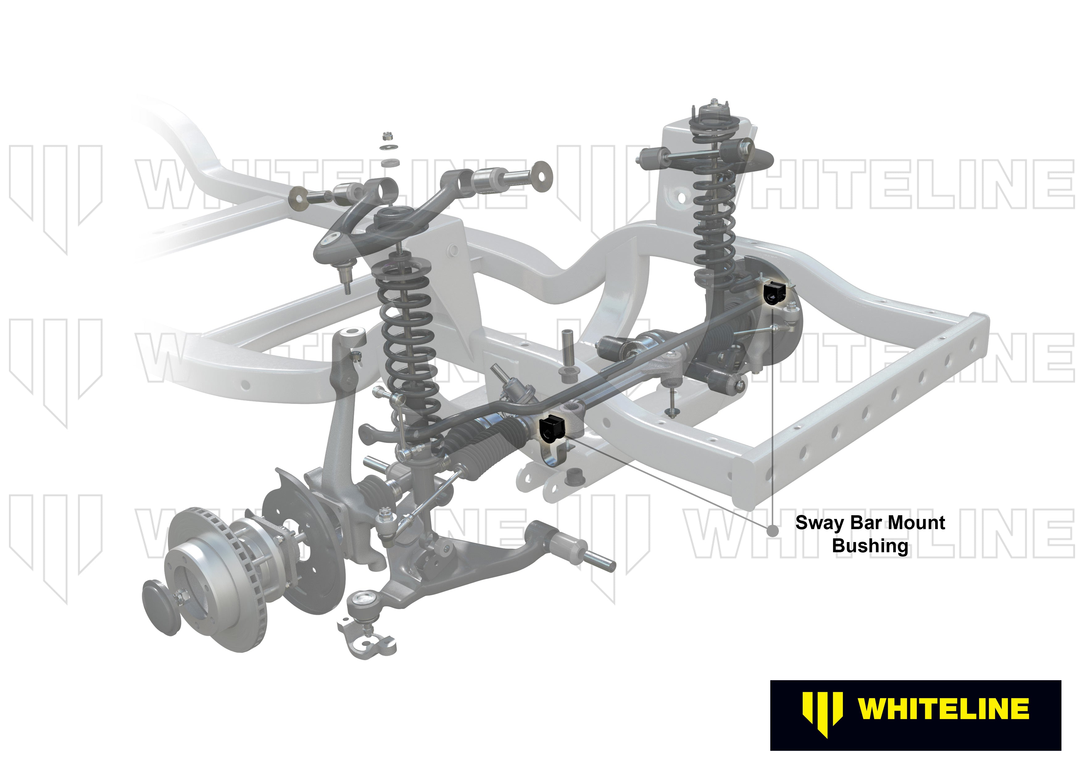 Set bucsi suport bara stabilizatoare 27mm Whiteline pentru Chevrolet Colorado / Isuzu D-Max - W23464