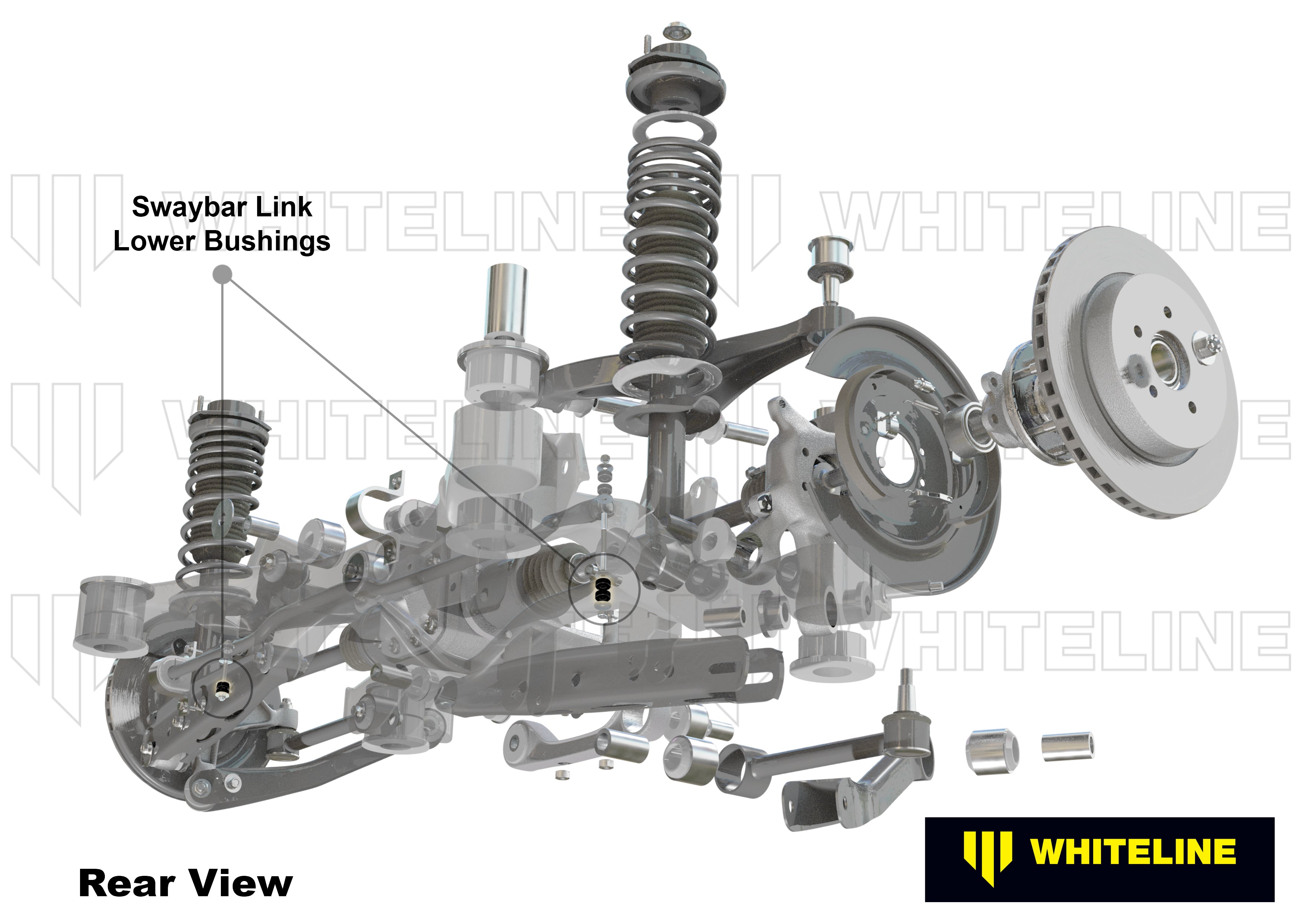 Bieleta antiruliu set bucsi Whiteline pentru Toyota Rav 4 - W23494