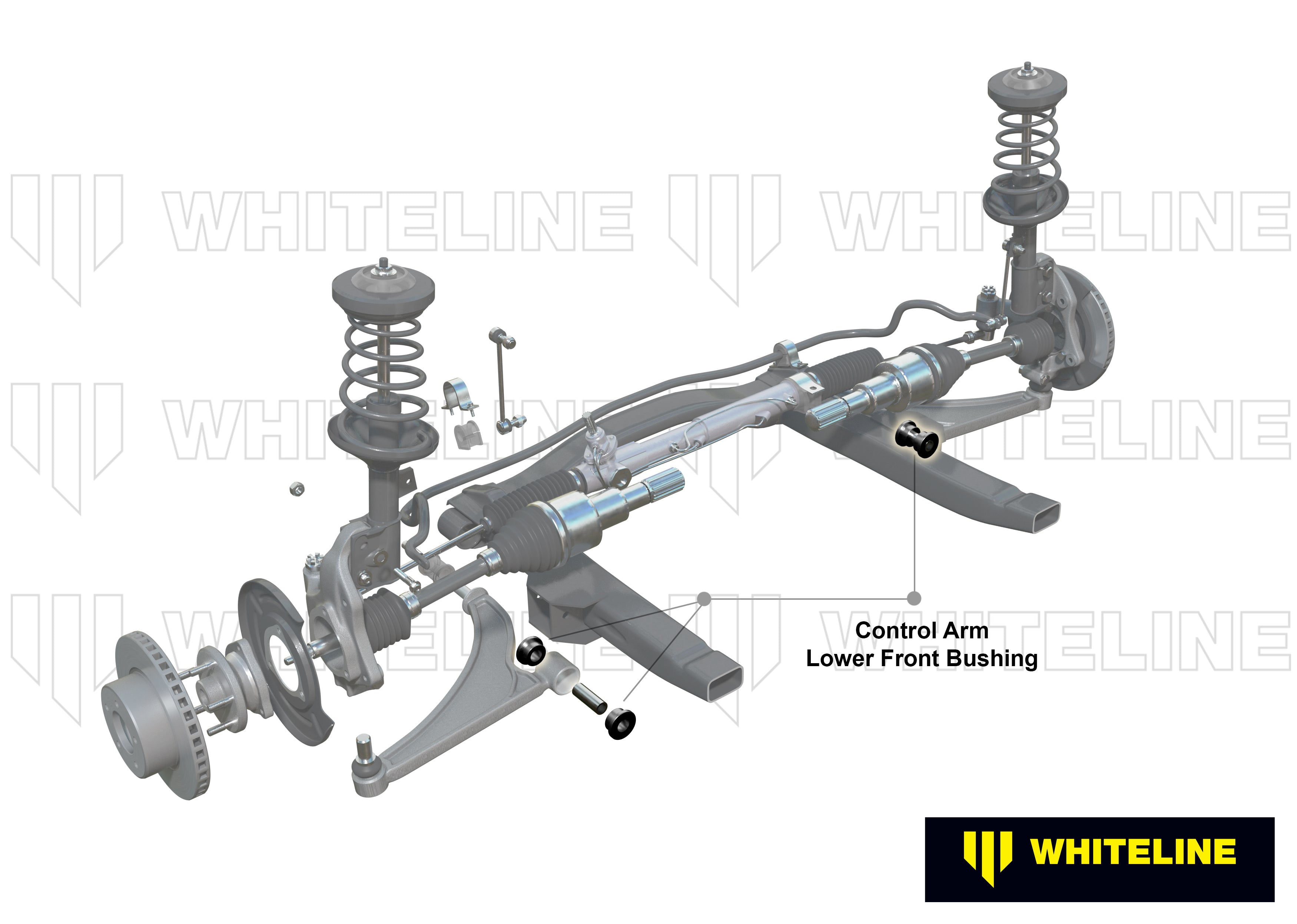 Set bucsi brat suspensie inferior fata interior Whiteline pentru Toyota Celica - W51976