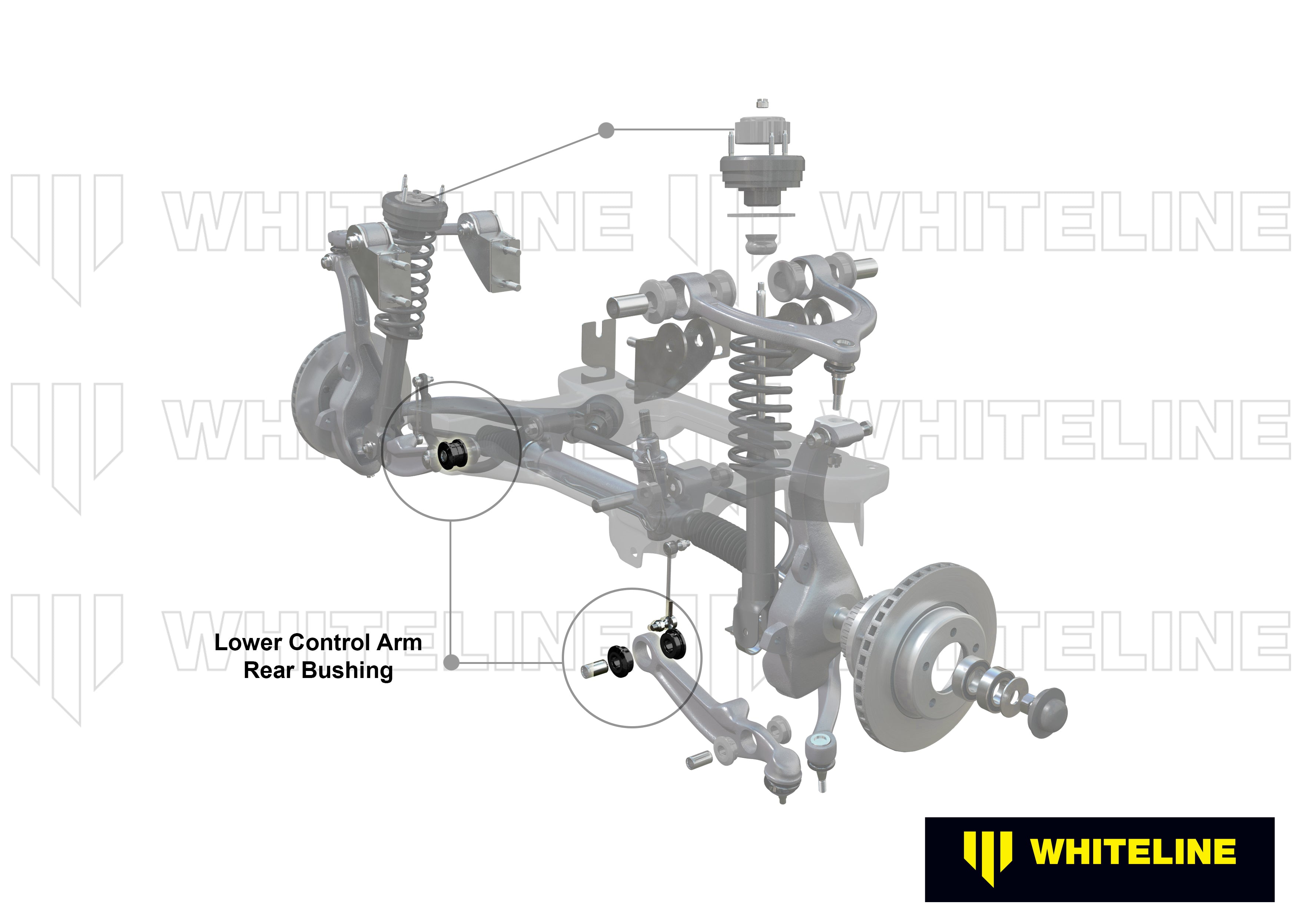 Set bucse brat suspensie inferior Whiteline pentru Chrysler 300C / Dodge Challenger - W53336